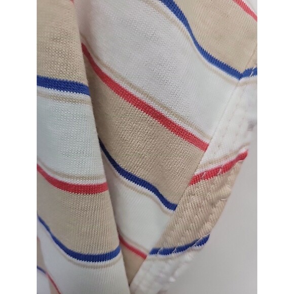 Vintage 70/80s Womens Allana‎ Cap Sleeve Striped Shirt Size 44 USA - Picture 6 of 16